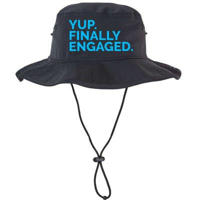 Yup Finally Engaged Legacy Cool Fit Booney Bucket Hat