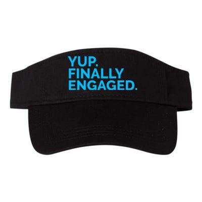 Yup Finally Engaged Valucap Bio-Washed Visor