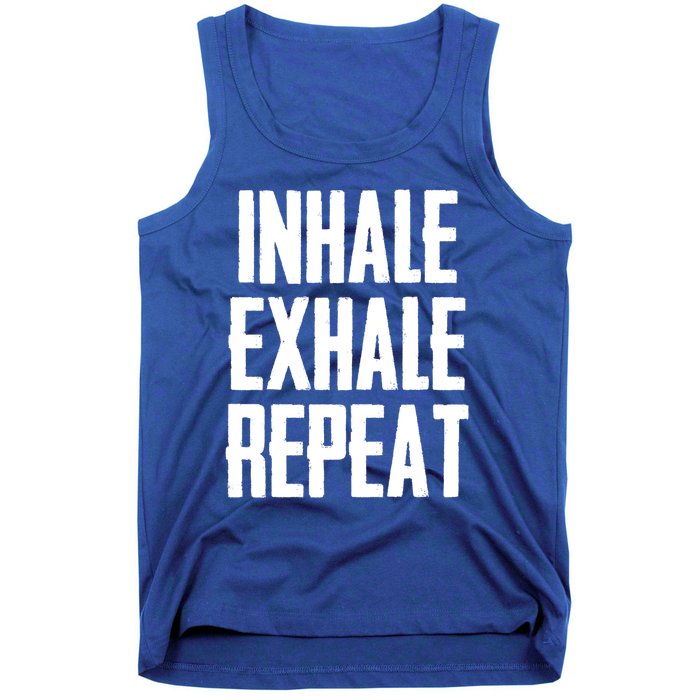 Yoga Funny Gift Inhale Exhale Repeat Inhale Love And Gratitude Gift Tank Top