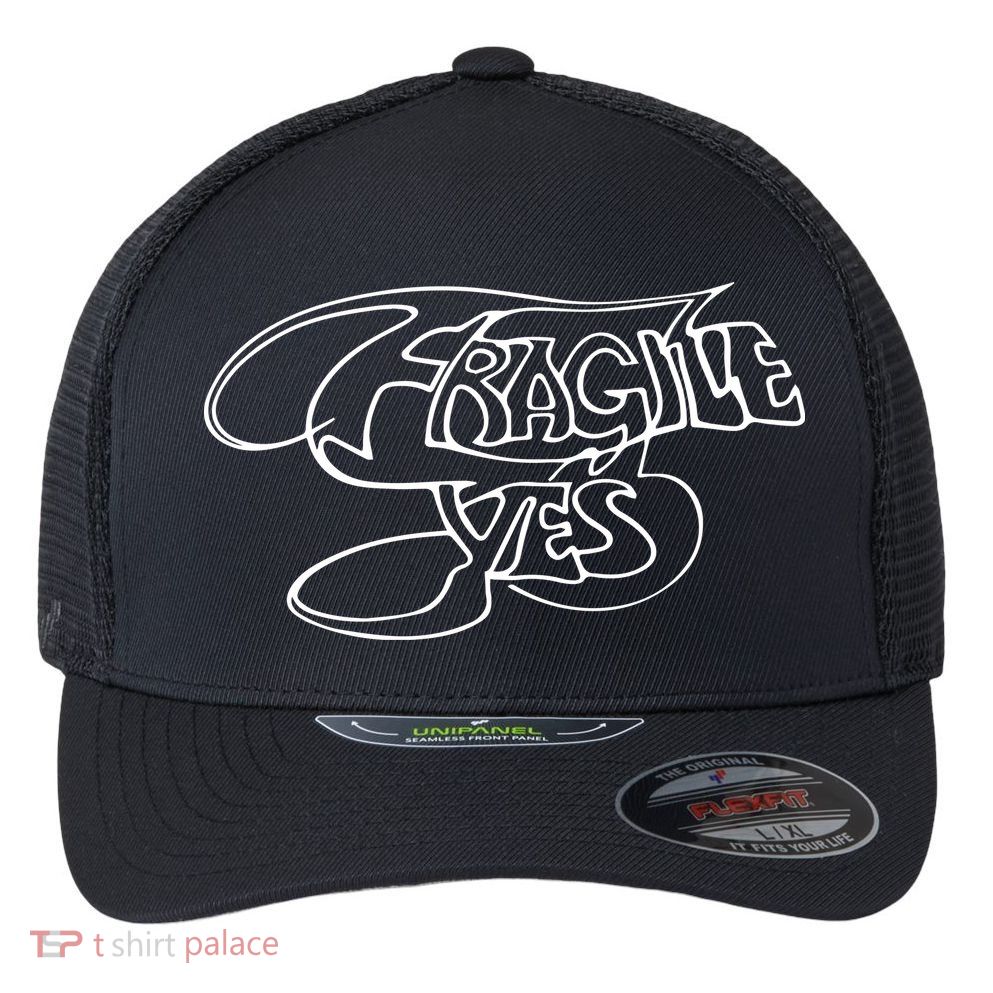 Yes Fragile Graffiti Flexfit Unipanel Trucker Cap
