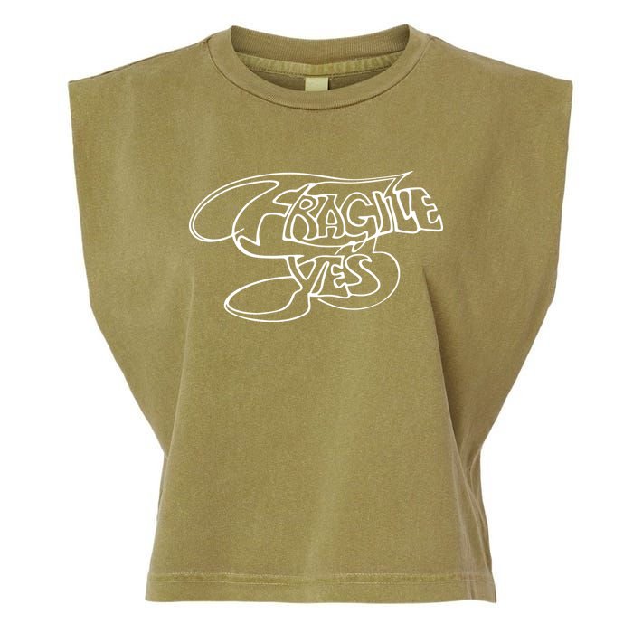 Yes Fragile Graffiti Garment-Dyed Women's Muscle Tee