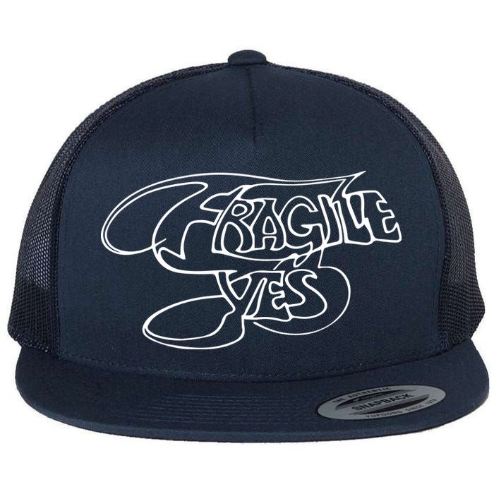 Yes Fragile Graffiti Flat Bill Trucker Hat