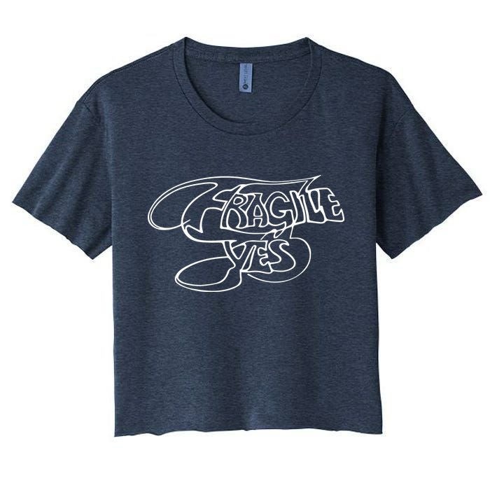 Yes Fragile Graffiti Crop Top