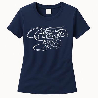 Yes Fragile Graffiti Womens T-Shirt