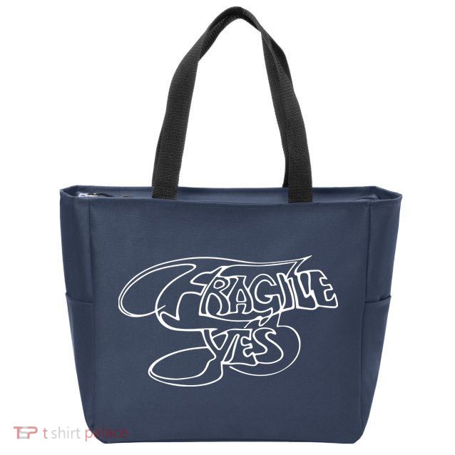 Yes Fragile Graffiti Zip Tote Bag