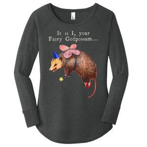 Your Fairy God Possum Funny Opossum Women's Perfect Tri Tunic Long Sleeve Shirt