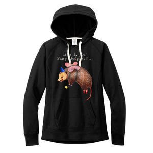 Your Fairy God Possum Funny Opossum Women's Fleece Hoodie