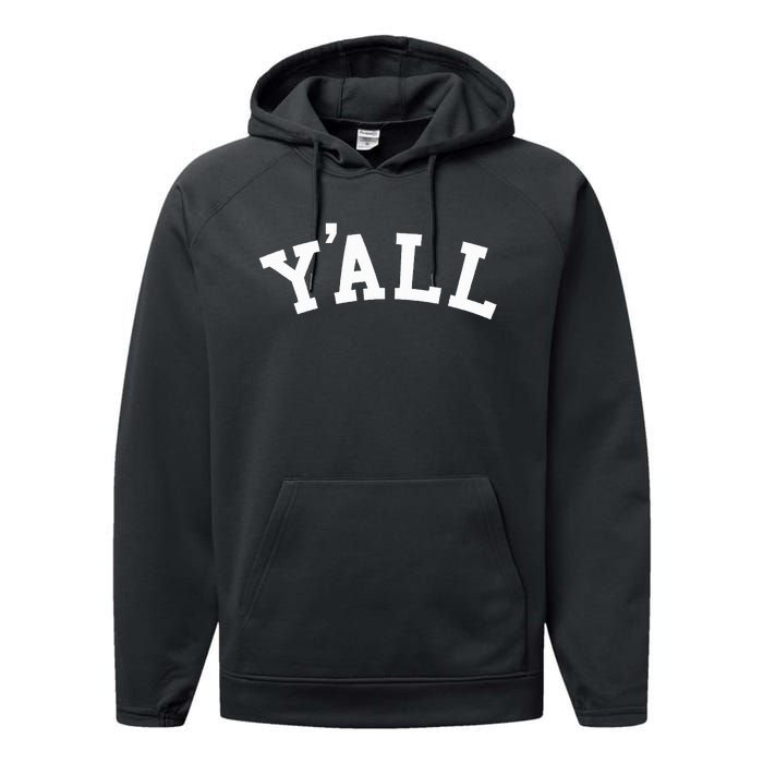 YaLl Funny Ivy League Reference Performance Fleece Hoodie