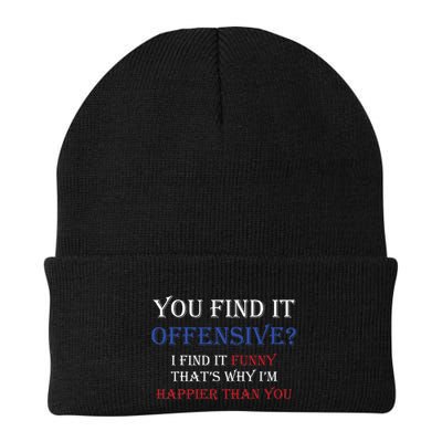 You Find It Offensive I Find It Funny Redneck Country Beanie