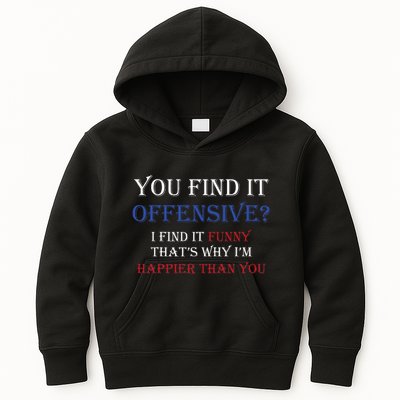 You Find It Offensive I Find It Funny Redneck Country Kids Hoodie