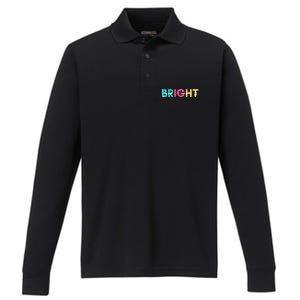 Your Future Is Bright Cute Back To School Performance Long Sleeve Polo