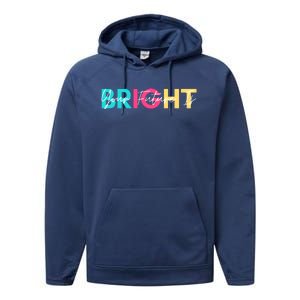 Your Future Is Bright Cute Back To School Performance Fleece Hoodie