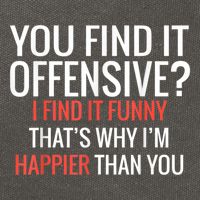 You Find It Offensive I Find It Funny That’S Why I’M Happier Cotton Canvas Backpack