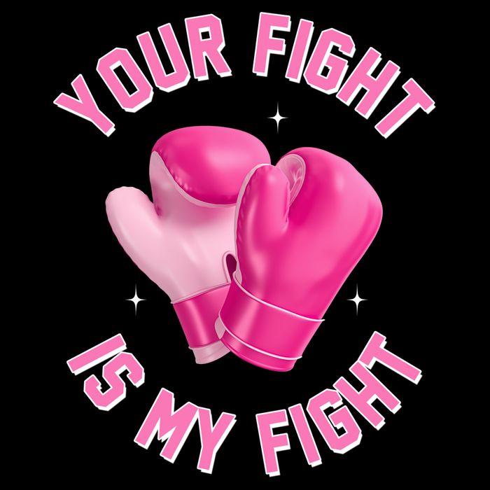 Your Fight Is My Fight Boxing Breast Cancer Awareness Backpack