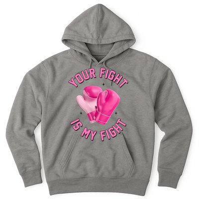 Your Fight Is My Fight Boxing Breast Cancer Awareness Hoodie