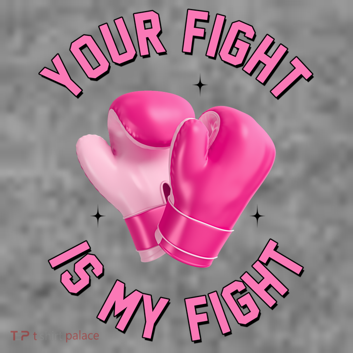 Your Fight Is My Fight Boxing Breast Cancer Awareness Baby Bodysuit