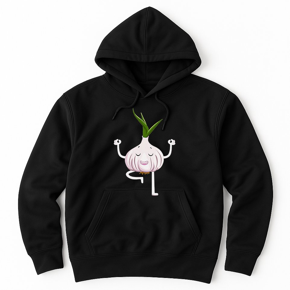 Yoga Fitness Instructor Garlic Lover Vegetable Farmer Hoodie