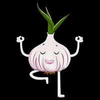 Yoga Fitness Instructor Garlic Lover Vegetable Farmer Hoodie