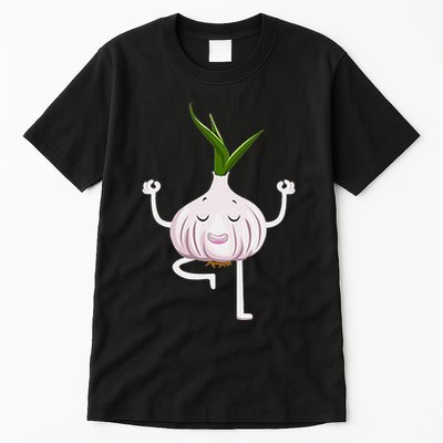 Yoga Fitness Instructor Garlic Lover Vegetable Farmer Tall T-Shirt