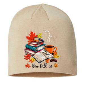 You Fall In Books Fall Open Coffee Book Reading Season Warm Sustainable Beanie