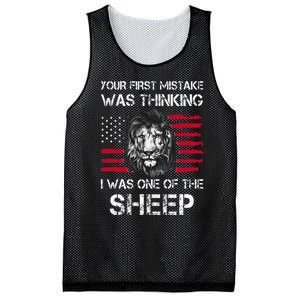 Your First Mistake Was Thinking I Was One Of The Sheep Mesh Reversible Basketball Jersey Tank