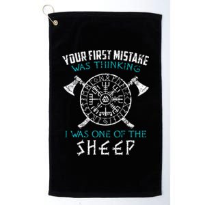 Your First Mistake Viking Norse Platinum Collection Golf Towel