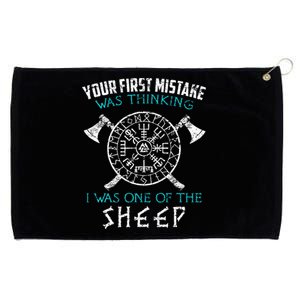 Your First Mistake Viking Norse Grommeted Golf Towel