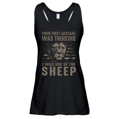 Your First Mistake Was Thinking I Was One Of The Sheep Ladies Essential Flowy Tank