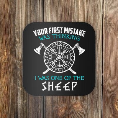 Your First Mistake Viking Norse Coaster