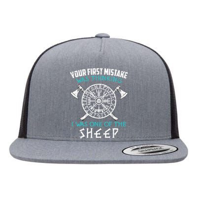 Your First Mistake Viking Norse Flat Bill Trucker Hat