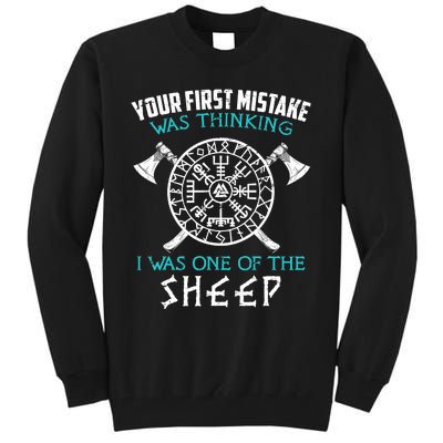 Your First Mistake Viking Norse Tall Sweatshirt