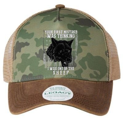 Your First Mistake Was Thinking I Was One Of The Sheep Legacy Tie Dye Trucker Hat