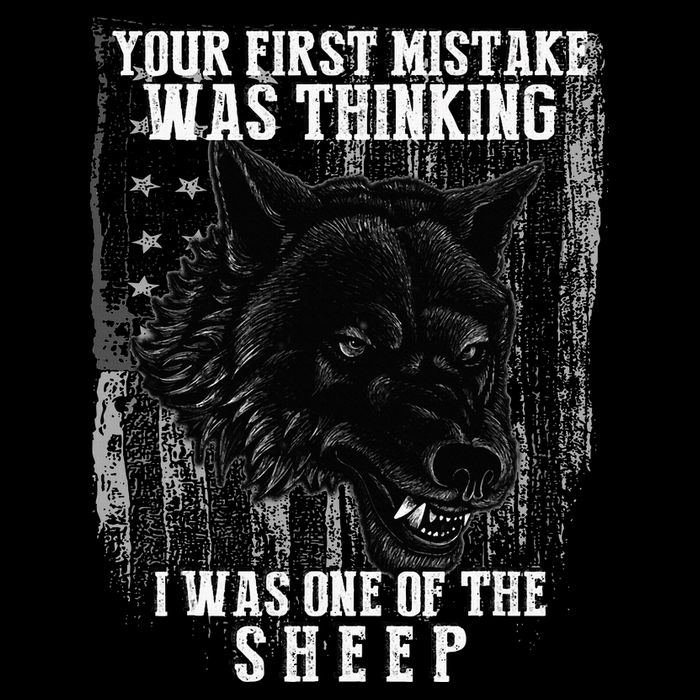 Your First Mistake Was Thinking I Was One Of The Sheep Drawstring Bag