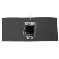 Your First Mistake Was Thinking I Was One Of The Sheep Large Microfiber Waffle Golf Towel