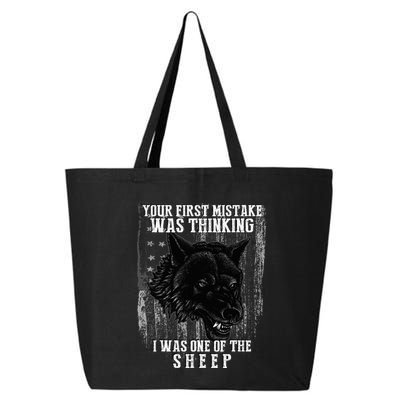 Your First Mistake Was Thinking I Was One Of The Sheep 25L Jumbo Tote