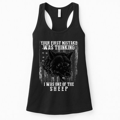 Your First Mistake Was Thinking I Was One Of The Sheep Womens Tank Top