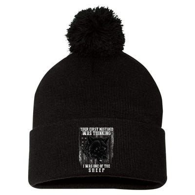 Your First Mistake Was Thinking I Was One Of The Sheep Pom Pom 12in Knit Beanie