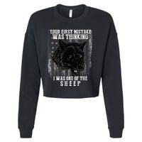 Your First Mistake Was Thinking I Was One Of The Sheep Cropped Pullover Crew