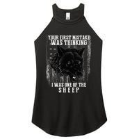 Your First Mistake Was Thinking I Was One Of The Sheep Women's Perfect Tri Rocker Tank