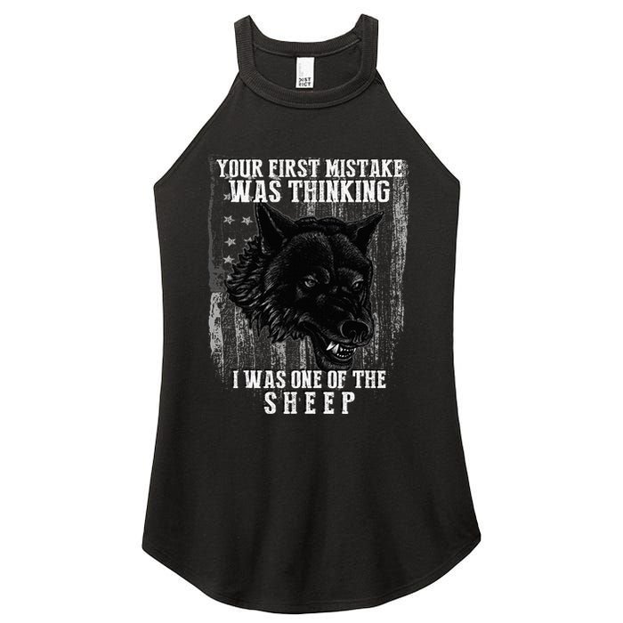 Your First Mistake Was Thinking I Was One Of The Sheep Women's Perfect Tri Rocker Tank