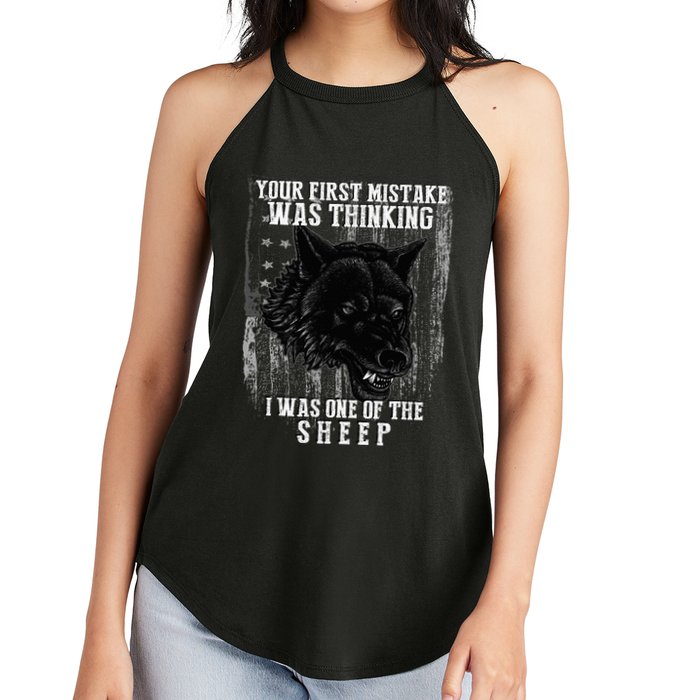 Your First Mistake Was Thinking I Was One Of The Sheep Women's Perfect Tri Rocker Tank