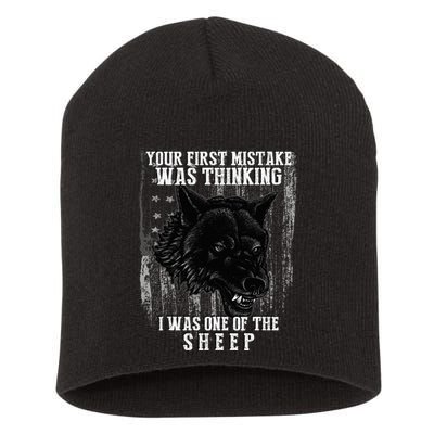 Your First Mistake Was Thinking I Was One Of The Sheep Short Acrylic Beanie