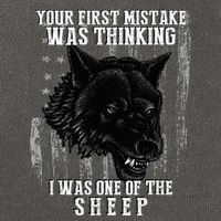 Your First Mistake Was Thinking I Was One Of The Sheep Cotton Canvas Backpack