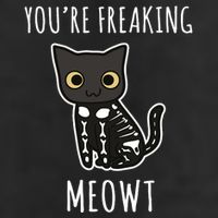 Youre Freaking Meowt Cat 7 Panel Mesh Trucker Snapback Hat