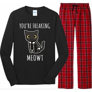 Youre Freaking Meowt Cat Long Sleeve Pajama Set