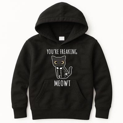 Youre Freaking Meowt Cat Kids Hoodie