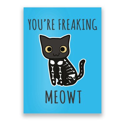 Youre Freaking Meowt Cat Poster