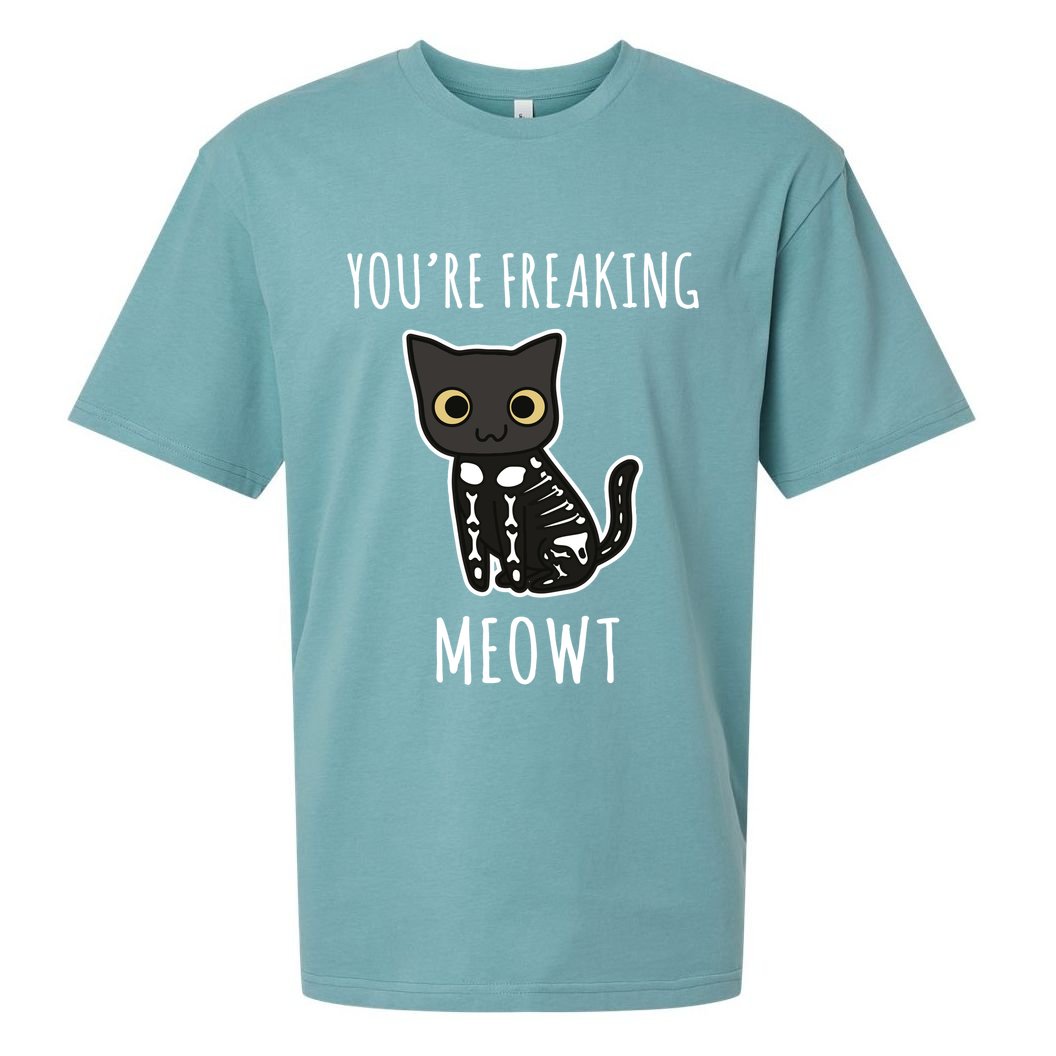 Youre Freaking Meowt Cat Sueded Cloud Jersey T-Shirt