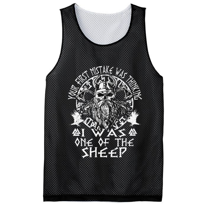 Your First Mistake Was Thinking I Was One Of The Sheep Mesh Reversible Basketball Jersey Tank