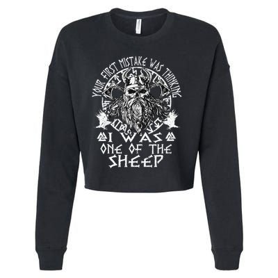 Your First Mistake Was Thinking I Was One Of The Sheep Cropped Pullover Crew